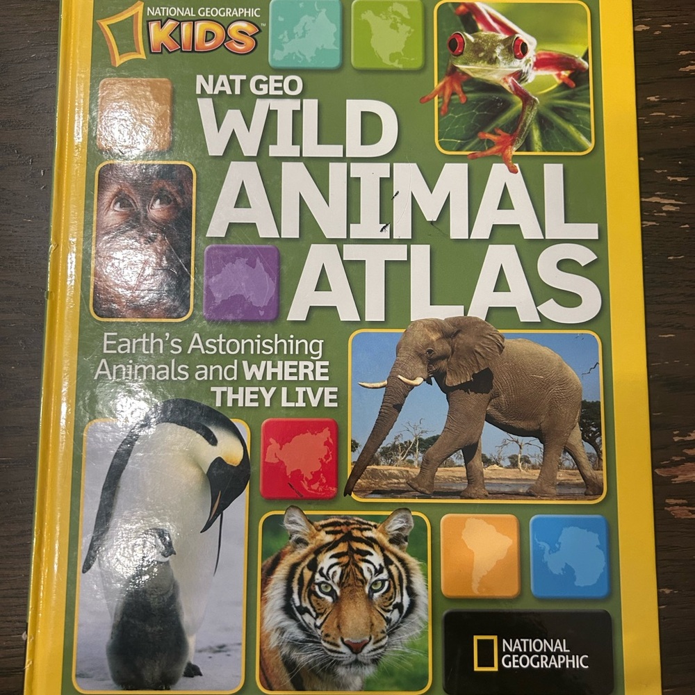 National Geographic Kids Wild Animal Atlas - Yellow